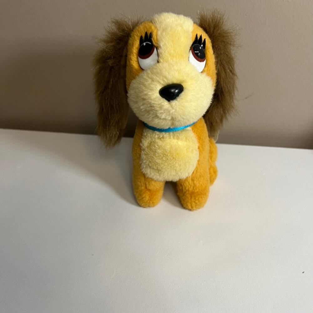 Lady Tramp plush dog stuffed animal disneyland disney world vintage